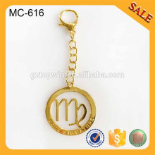 MC616 fashion engraved metal chain tag for bags accessories